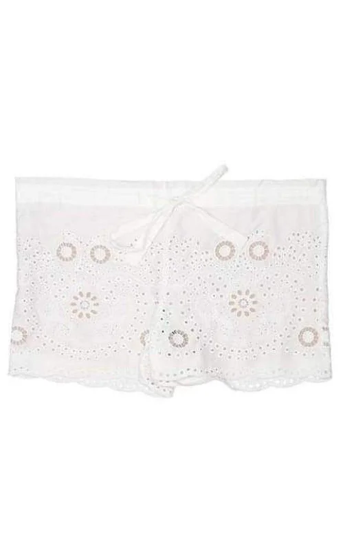 Thin wing rings-Pash Drawstring Lace Shorts