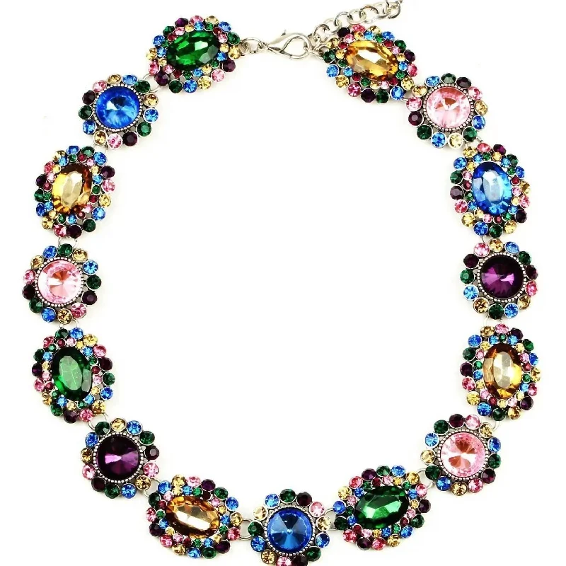 Topaz necklaces-Women's Juliet Necklace In Multi