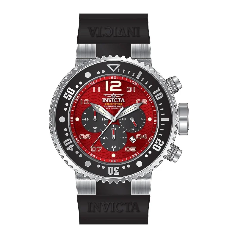 Spinel face watches-Invicta Men's 26734 Pro Diver Black Silicone Watch