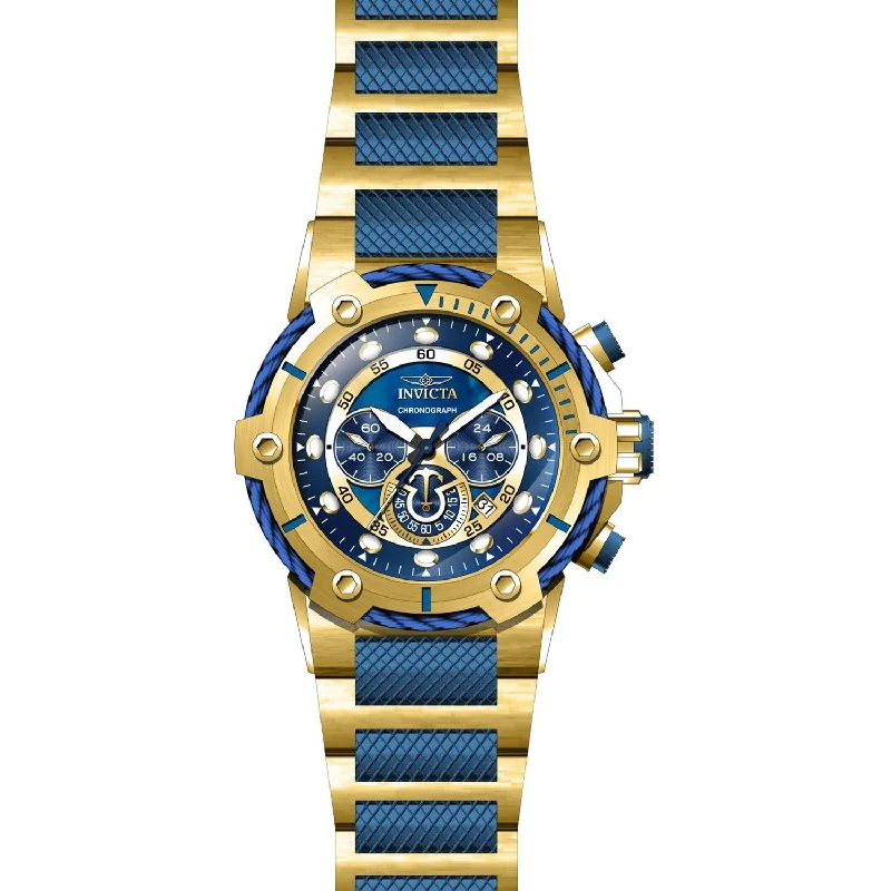 High gloss watches-Invicta Men's 26811 Bolt Blue and Gold-Tone Stainless Steel Watch