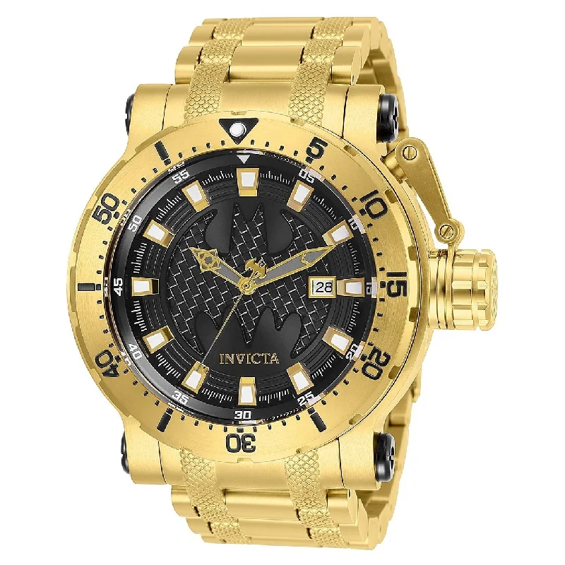 RosInvicta Men's 26821 DC Comics Batman Automatic Gold-Tone Stainless Steel Watch