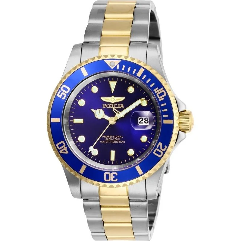 Fine bracelet watches-Invicta Men's 26972 Pro Diver Gold-Tone and Silver Stainless Steel Watch