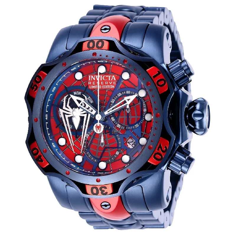 RosInvicta Men's 27043 Spiderman Red Stainless Steel Watch