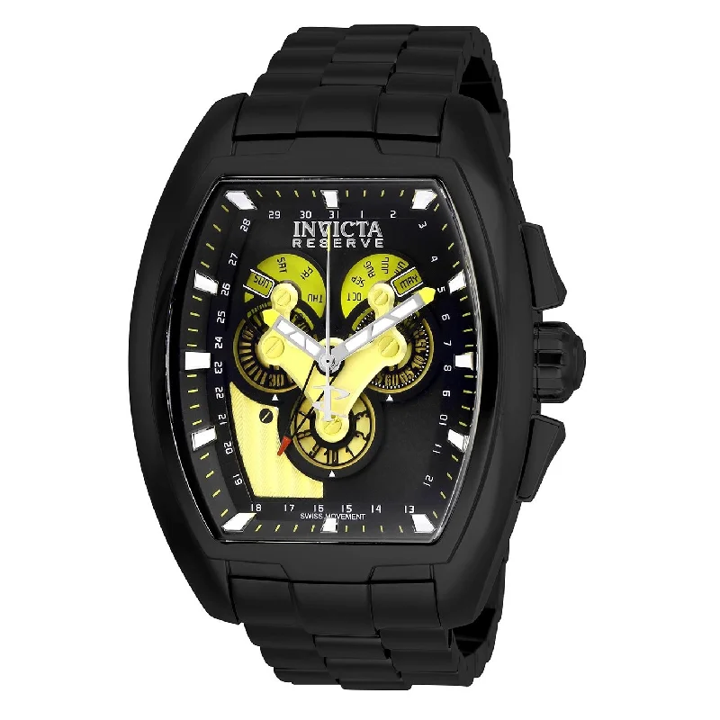 Sport waterproof watches-Invicta Men's 27055 Reserve Black Stainless Steel Watch