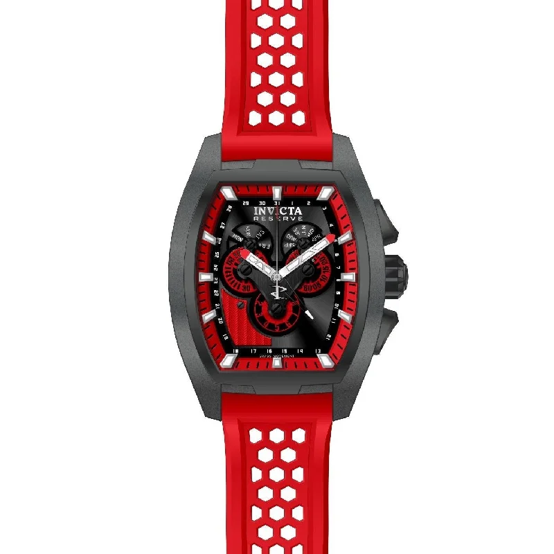 High gloss watches-Invicta Men's 27089 Reserve Red Silicone Watch