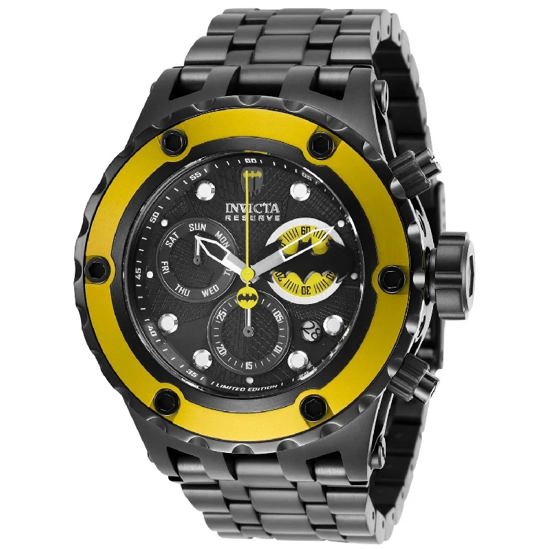 Mesh face watches-Invicta Men's 27098 DC Comics Batman Black Stainless Steel Watch