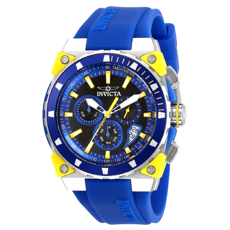 Thick metal watches-Invicta Men's 27343 S1 Rally Blue Silicone Watch