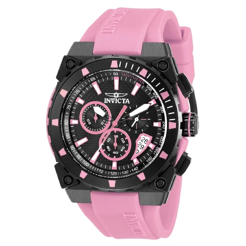 High gloss watches-Invicta Men's 27348 S1 Rally Pink Silicone Watch