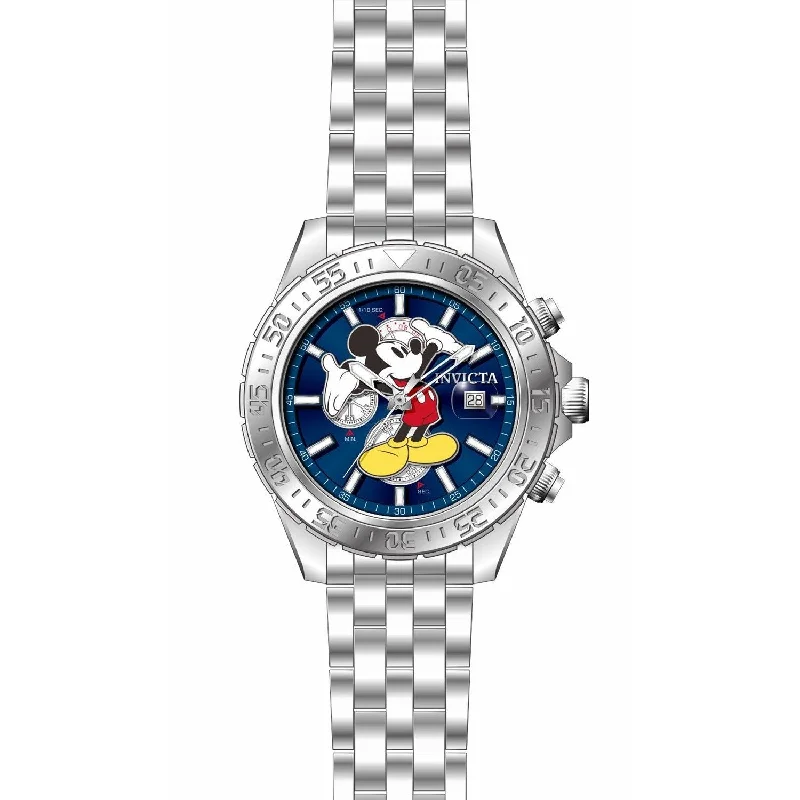 Amethyst bezel watches-Invicta Men's 27373 Disney Mickey Mouse Stainless Steel Watch