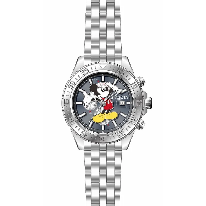 Pure quartz watches-Invicta Men's 27374 Disney Mickey Mouse Stainless Steel Watch