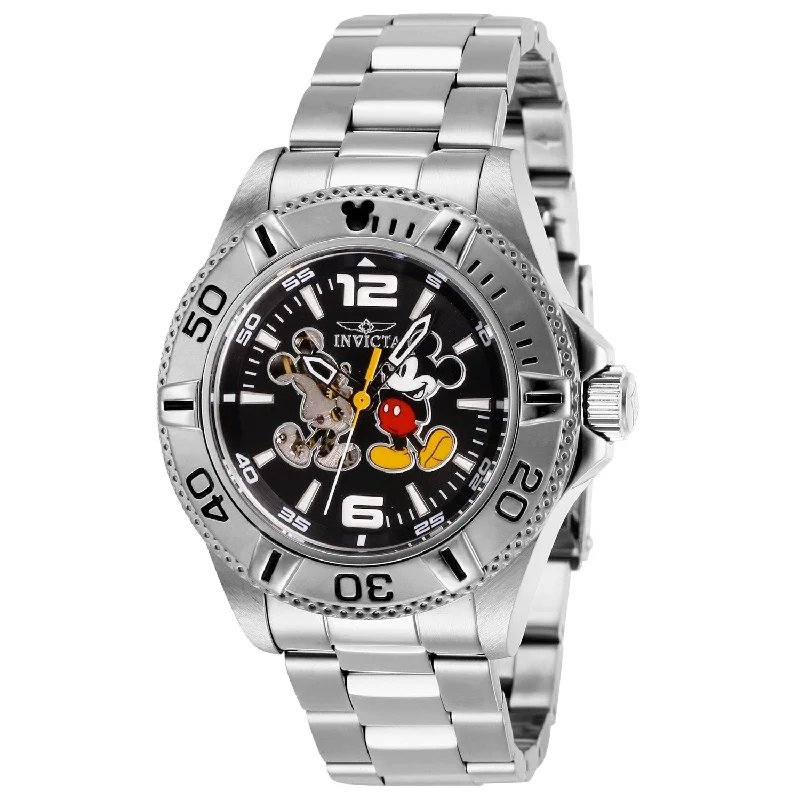 Flex band watches-Invicta Men's 27407 Mickey Mouse Stainless Steel Watch