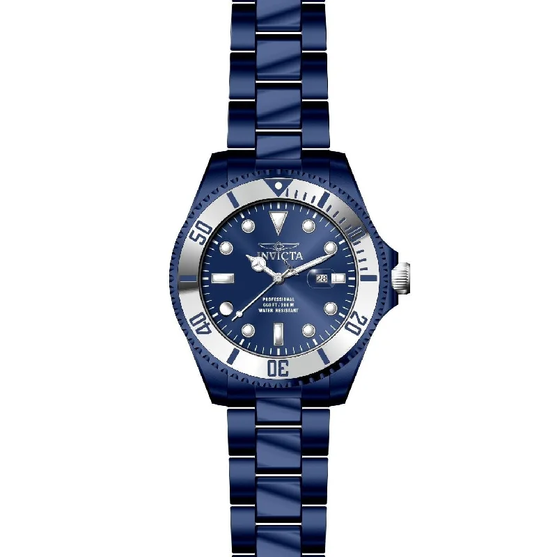 Retro strap watches-Invicta Men's 27538 Pro Diver Blue Stainless Steel Watch