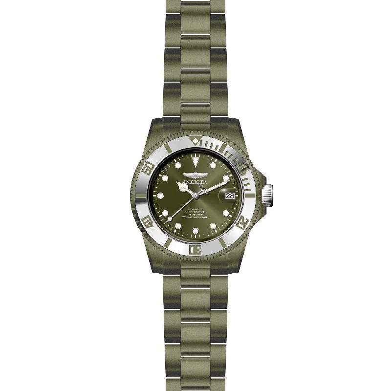 Sport waterproof watches-Invicta Men's 27549 Pro Diver Khaki Stainless Steel Watch