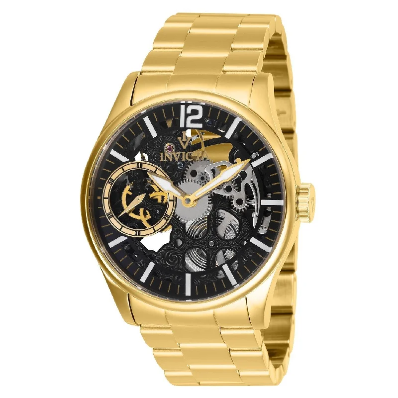 RosInvicta Men's 27566 Mechanical Gold-Tone Stainless Steel Watch