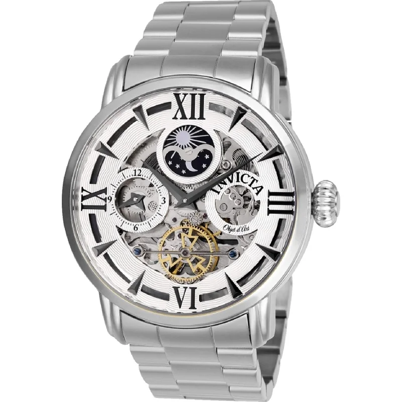 Fine bracelet watches-Invicta Men's 27575 Objet D Art Automatic Stainless Steel Watch