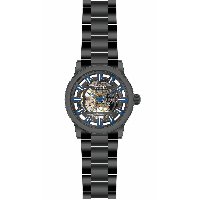 Regal diamond watches-Invicta Men's 27588 Objet D Art Automatic Black Stainless Steel Watch