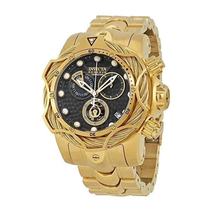 RosInvicta Men's 27699 Reserve Venom Gold-Tone Stainless Steel Watch