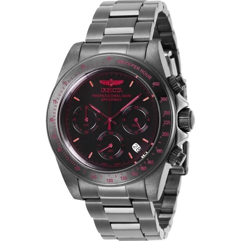 RosInvicta Men's 27771 Speedway Gunmetal Stainless Steel Watch