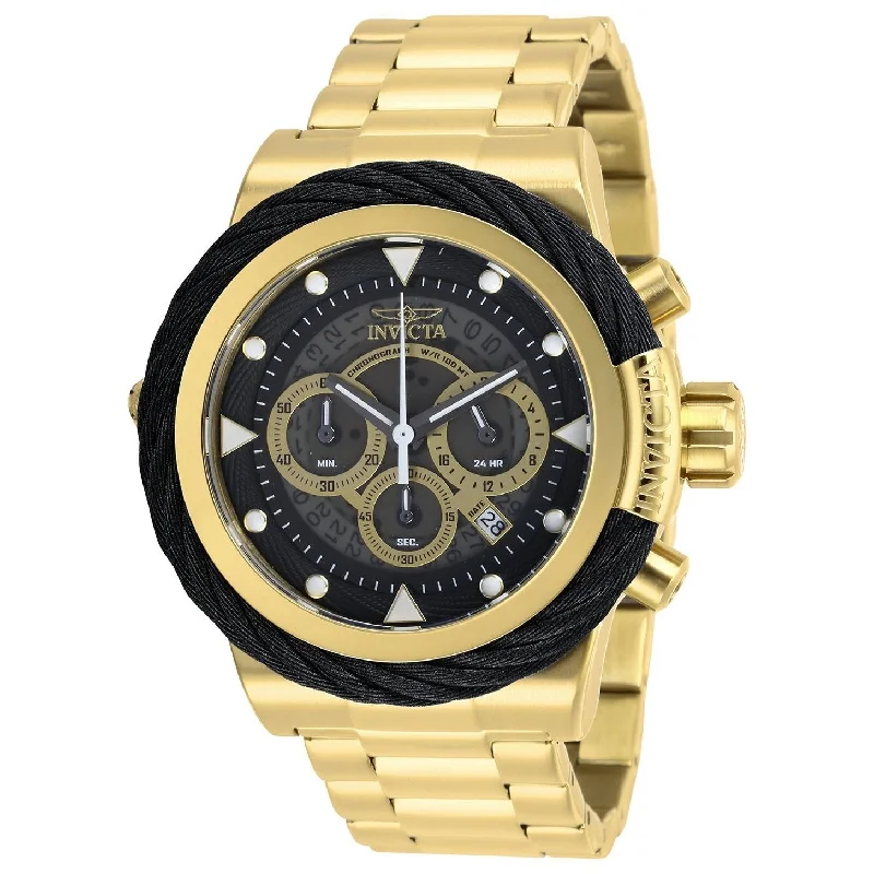 Spinel face watches-Invicta Men's 27800 Bolt Reserve Gold-Tone Stainless Steel Watch