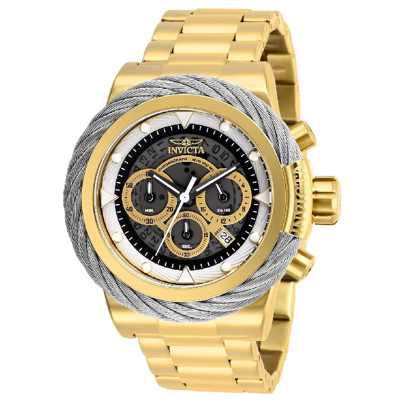 Thick metal watches-Invicta Men's 27803 Bolt Reserve Gold-Tone Stainless Steel Watch