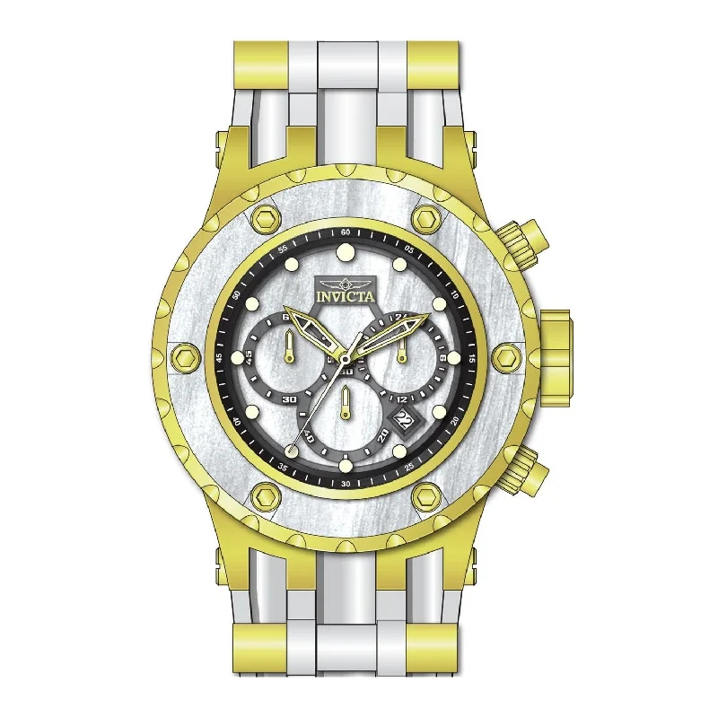 Regal diamond watches-Invicta Men's 27915 Reserve White and GLD Ins Silicone Watch