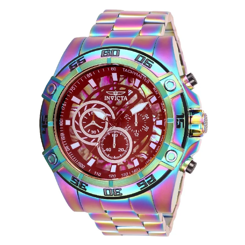 Lustrous gold watches-Invicta Men's 28023 Speedway Iridescent Stainless Steel Watch