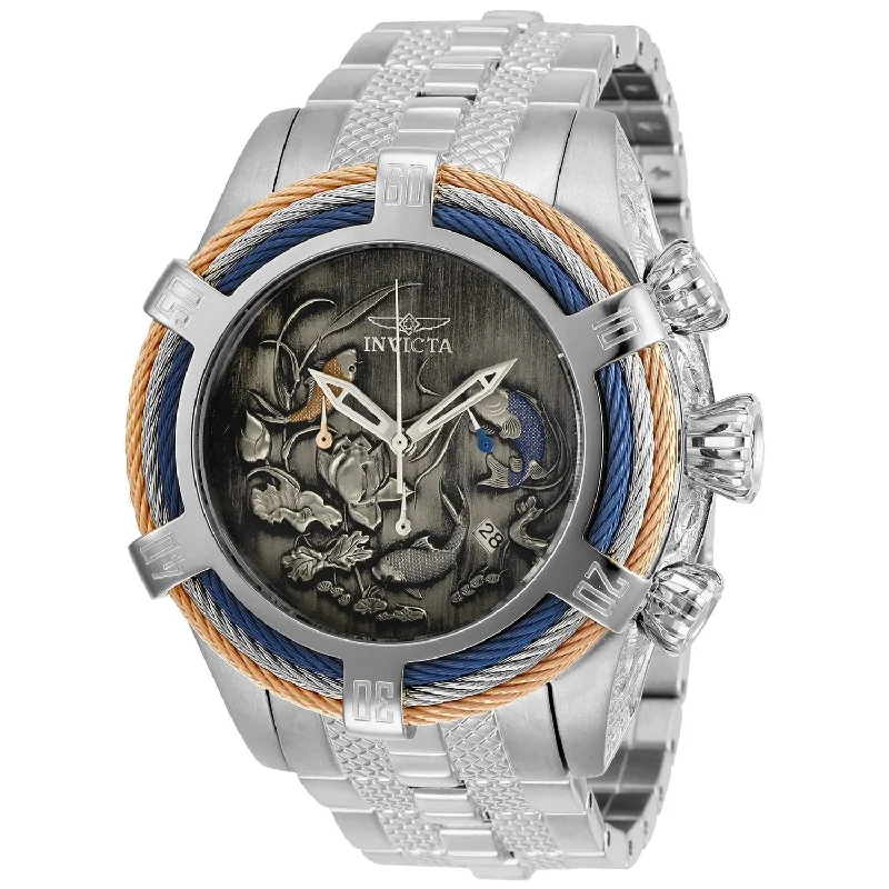 Bold analog watches-Invicta Men's 28199 Bolt Stainless Steel Watch