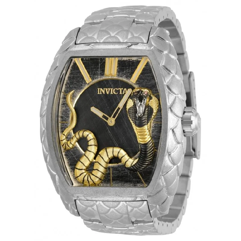 Thick metal watches-Invicta Men's 28500 Venom Stainless Steel Watch