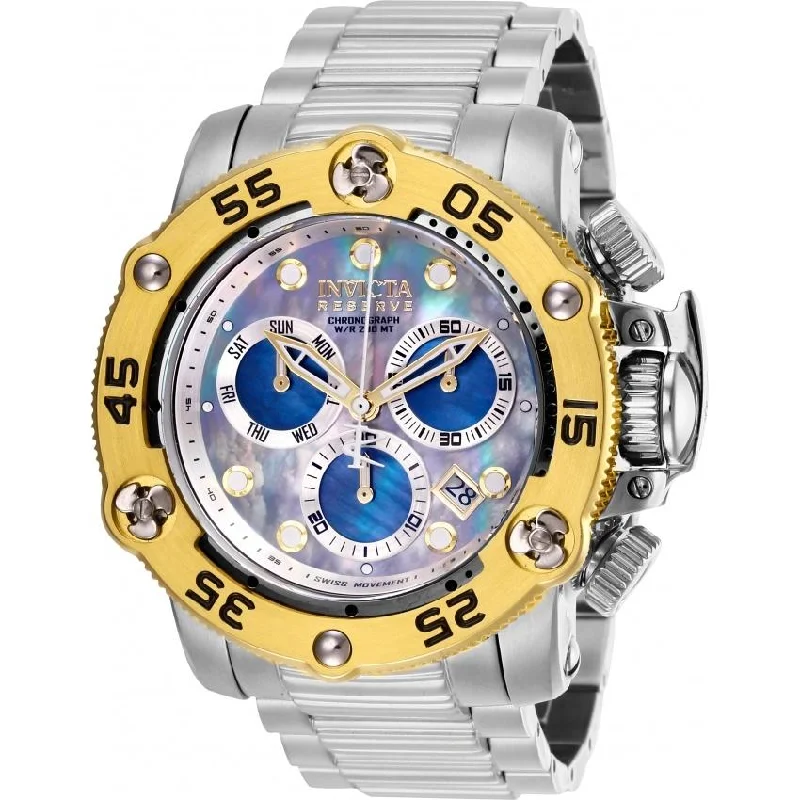 Bold analog watches-Invicta Men's 28547 Reserve Propeller Stainless Steel Watch