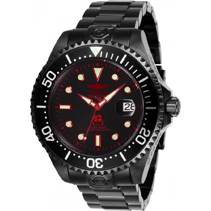 Amethyst bezel watches-Invicta Men's 28685 Pro Diver Automatic Black Stainless Steel Watch