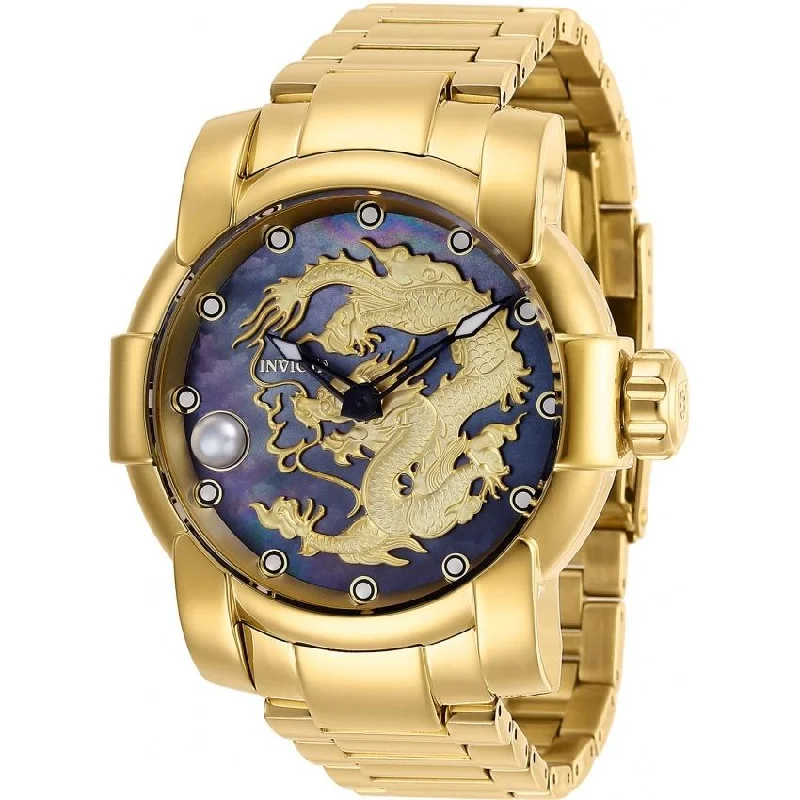 Thick metal watches-Invicta Men's 28705 Speedway Automatic Gold-Tone Stainless Steel Watch