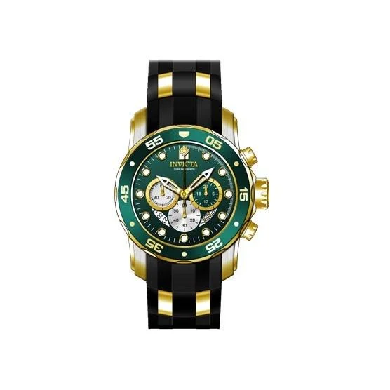 Retro strap watches-Invicta Men's 28724 Pro Diver Scuba Black and Gold-Tone Stainless Steel Watch