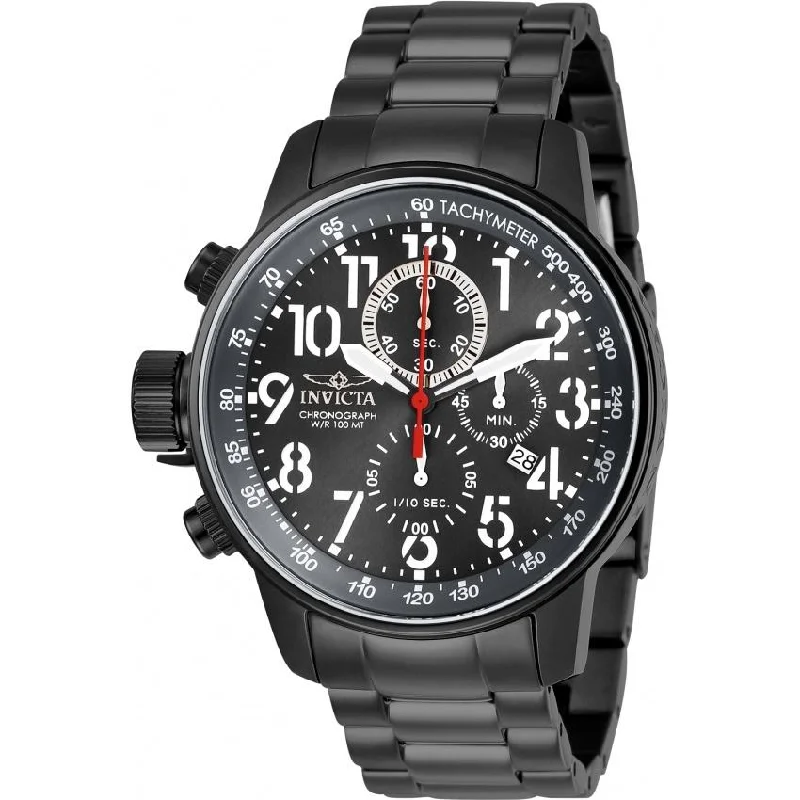 Sport waterproof watches-Invicta Men's 28746 I-Force Invicta Connection Black Stainless Steel Watch