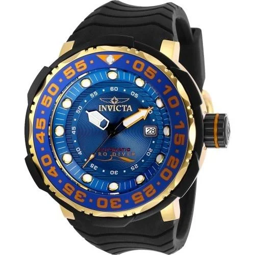 High gloss watches-Invicta Men's 28784 Pro Diver Automatic Black Silicone Watch