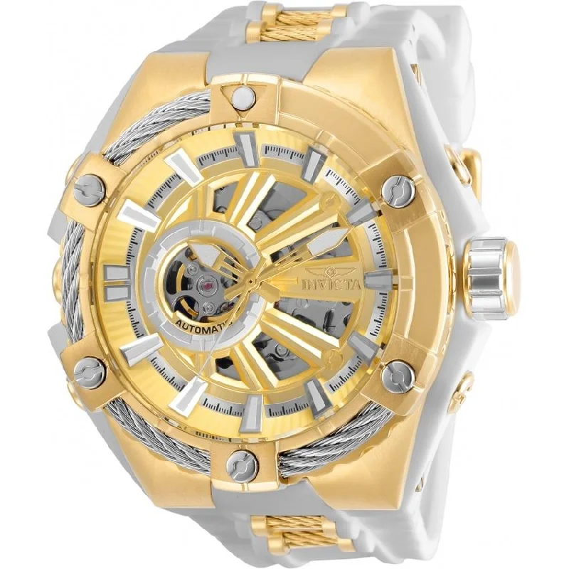 Pink gold face watches-Invicta Men's 28858 S1 Rally Automatic Polyurethane and Stainless Steel Watch