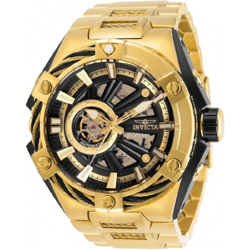 Thick metal watches-Invicta Men's 28868 S1 Rally Automatic Gold-Tone Stainless Steel Watch