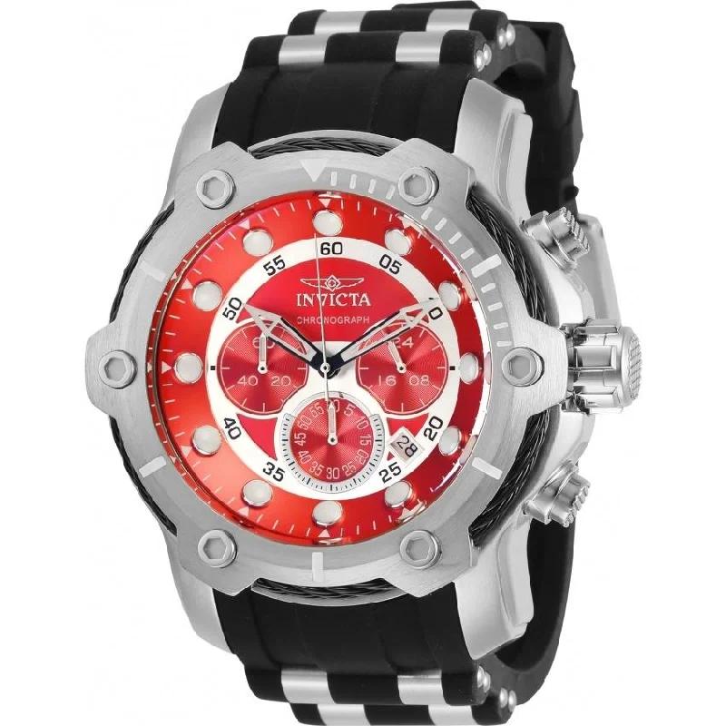 High gloss watches-Invicta Men's 28878 Bolt Chronograph Black Rubber Watch