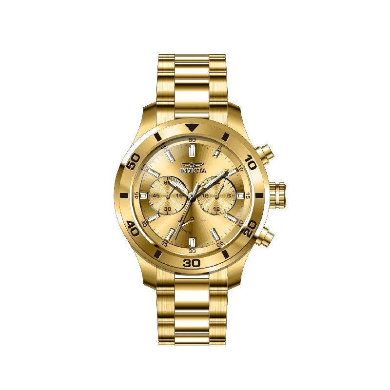 Worn style watches-Invicta Men's 28887 Mechanical Gold-Tone Stainless Steel Watch