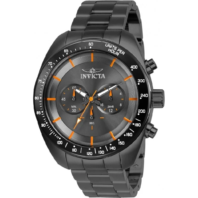 Pure quartz watches-Invicta Men's 28903 Speedway Gunmetal Stainless Steel Watch