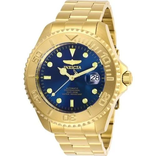 Spinel face watches-Invicta Men's 28951 Pro Diver Automatic Gold-Tone Stainless Steel Watch