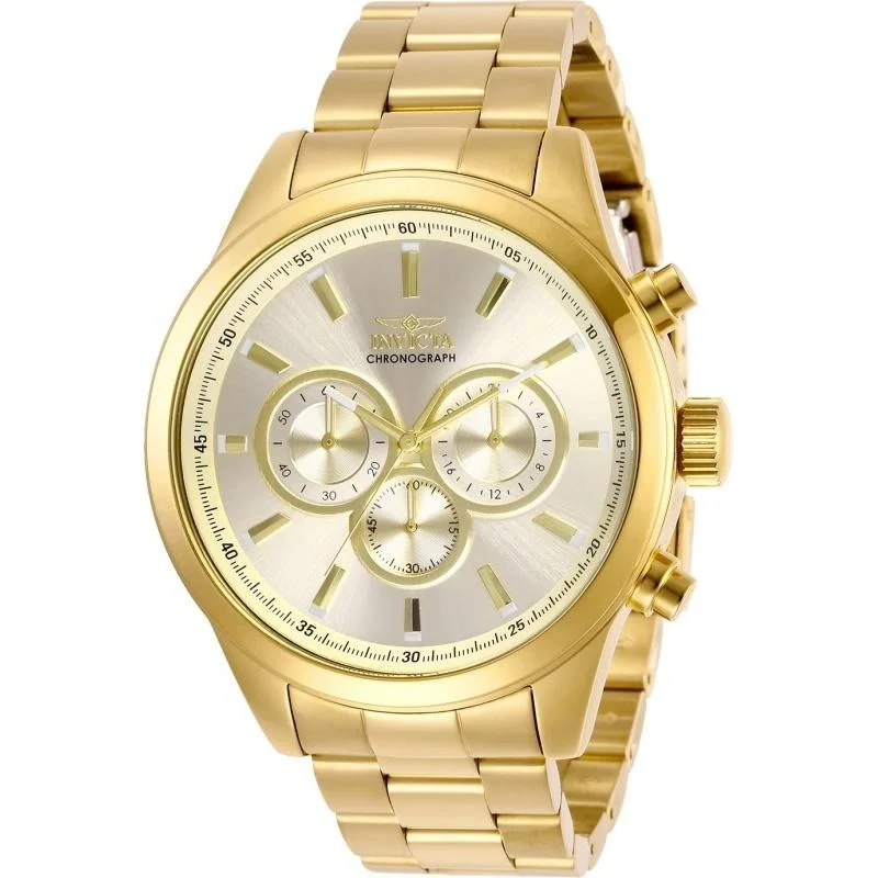 Shiny silver watches-Invicta Men's 29174 Gold-Tone Stainless Steel Watch