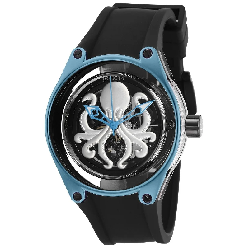 Sport waterproof watches-Invicta Men's 29252 Anatomic Automatic Black Silicone Watch