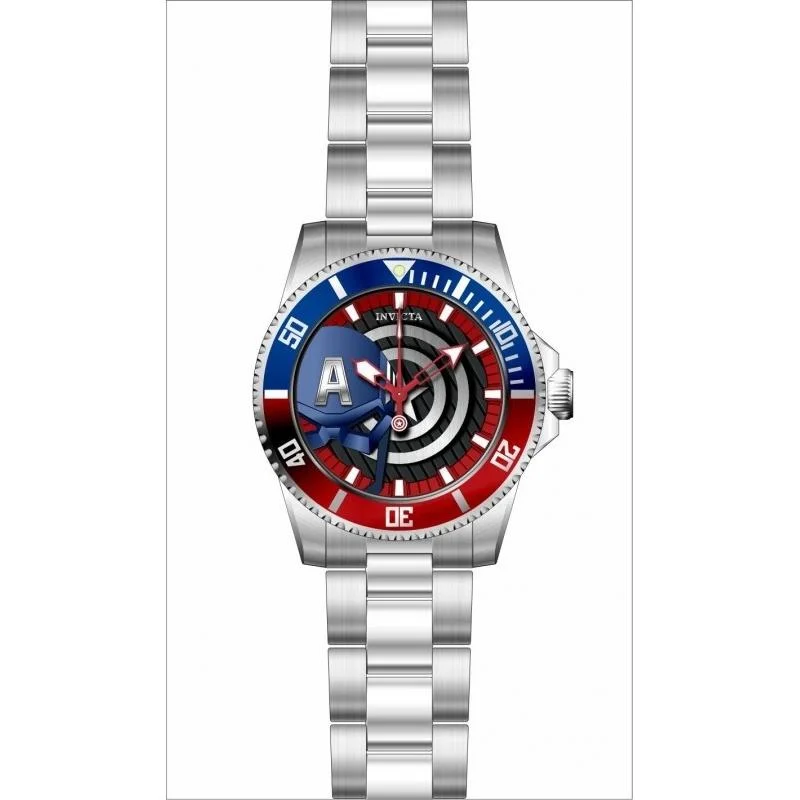 Green band watches-Invicta Men's 29680 Marvel Stainless Steel Watch