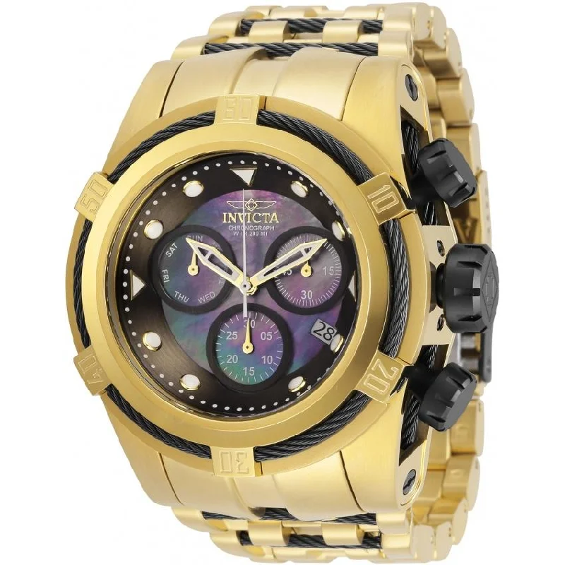 Retro strap watches-Invicta Men's 29737 Reserve Reserve Gold-Tone Stainless Steel Watch