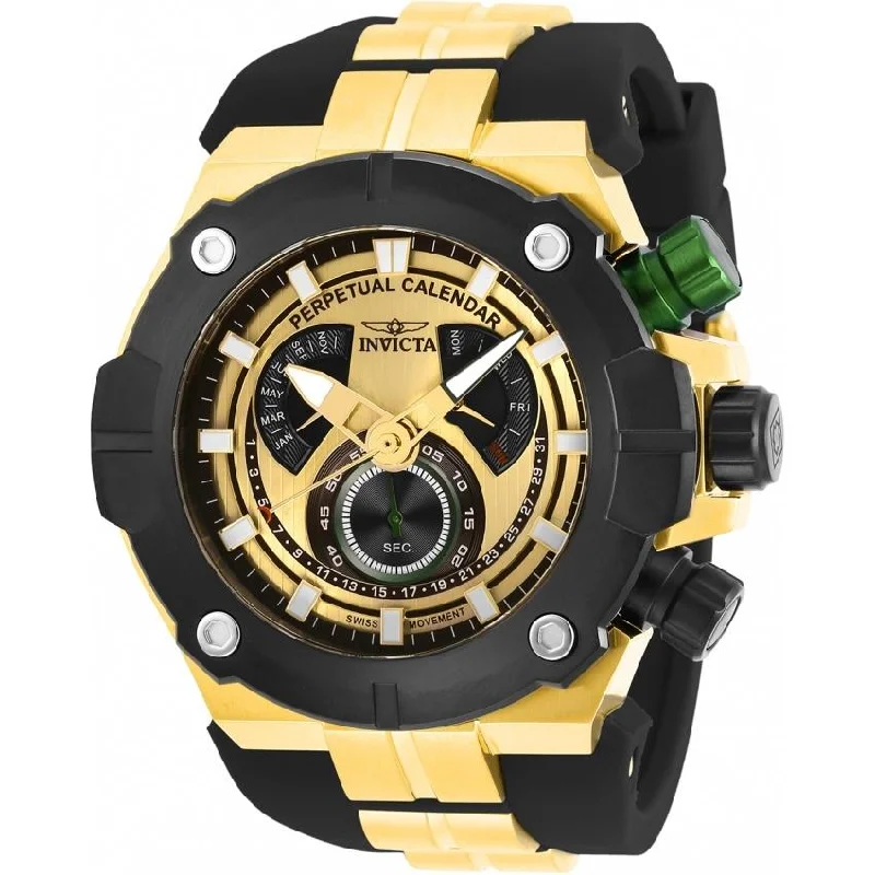 Wide band watches-Invicta Men's 29953 Sea Hunter Black Silicone Watch