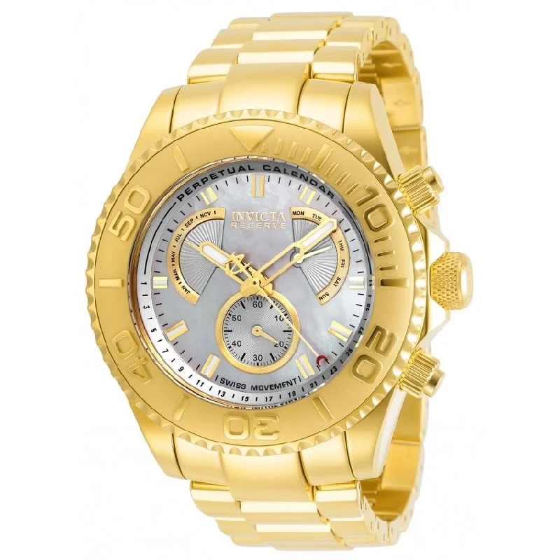 Flex band watches-Invicta Men's 29965 Pro Diver Gold-Tone Stainless Steel Watch