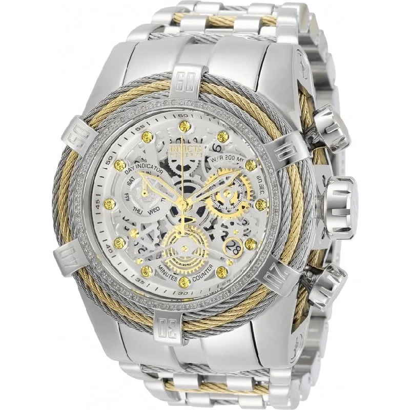 Retro strap watches-Invicta Men's 30066 Reserve Bolt Zeus Stainless Steel Watch