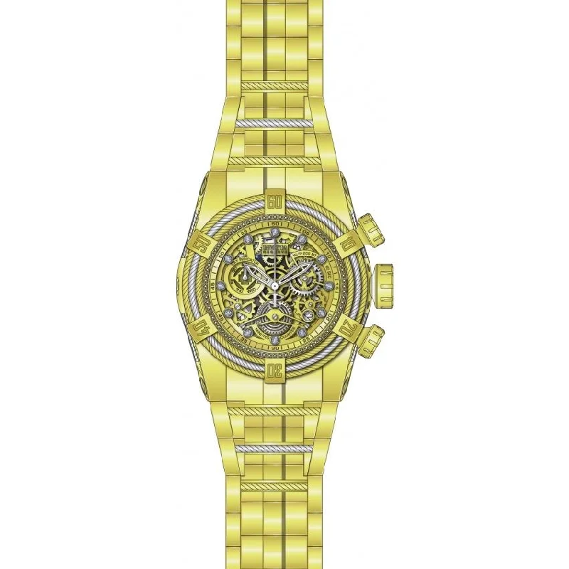 Pure quartz watches-Invicta Men's 30068 Reserve Bolt Zeus Gold-Tone Stainless Steel Watch