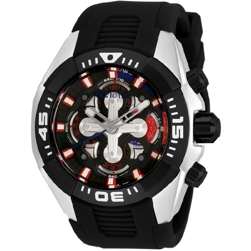 Sport waterproof watches-Invicta Men's 30318 S1 Rally Black Silicone Watch