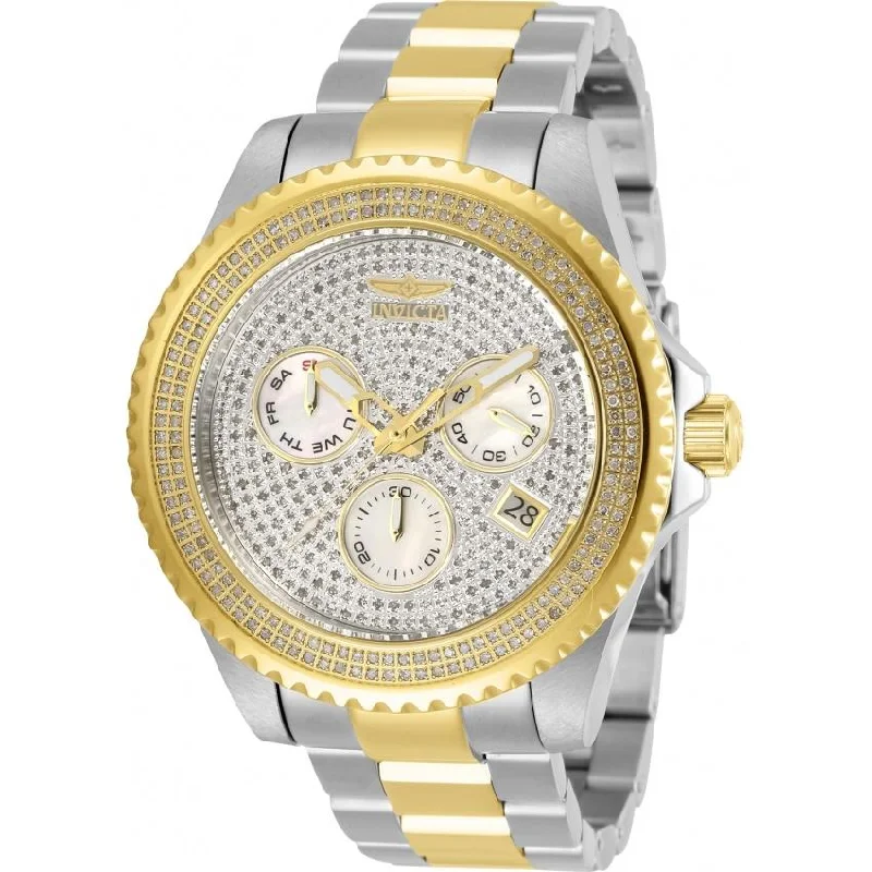 Regal diamond watches-Invicta Men's 30331 Pro Diver Gold-Tone and Silver Stainless Steel Watch